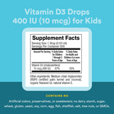 Natural Factors D3 niños, apoyo a huesos y dientes en desarrollo.