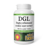 Natural Factors DGL tableta masticable para apoyo digestivo diario