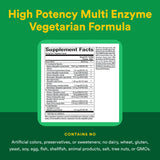 Natural Factors Multi Enzyme 120 cápsulas, facilita uso diario