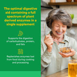 Natural Factors Multi Enzyme etiqueta vegana, fórmula completa para la absorción
