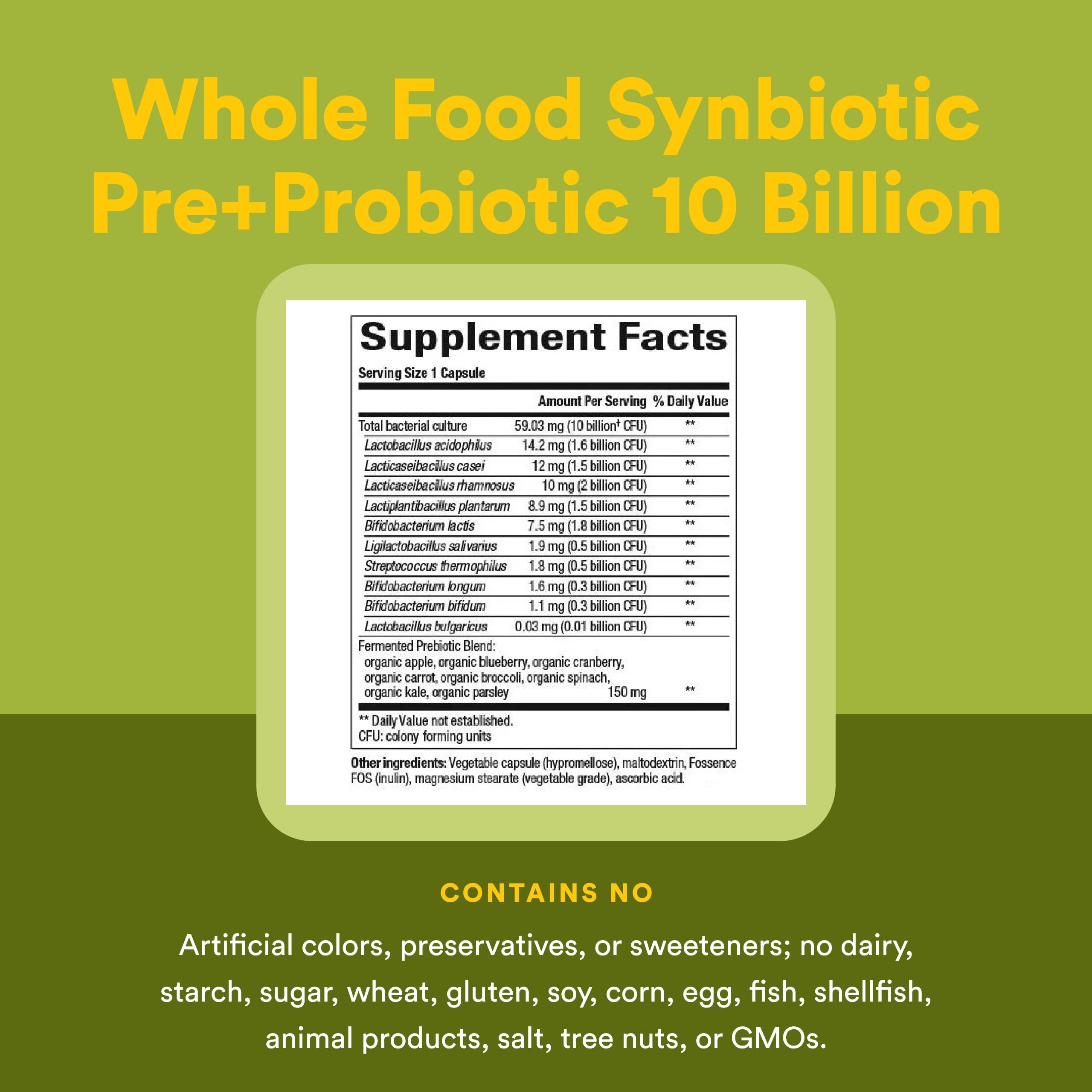 Natural Factors fermentado prebiótico, ingrediente orgánico para apoyo intestinal