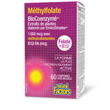 Formas activas 5-MTHF y metilcobalamina en Natural Factors para metabolismo diario.