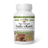 Natural Factors GarlicRich capsulas en botella para apoyo diario inmunitario.