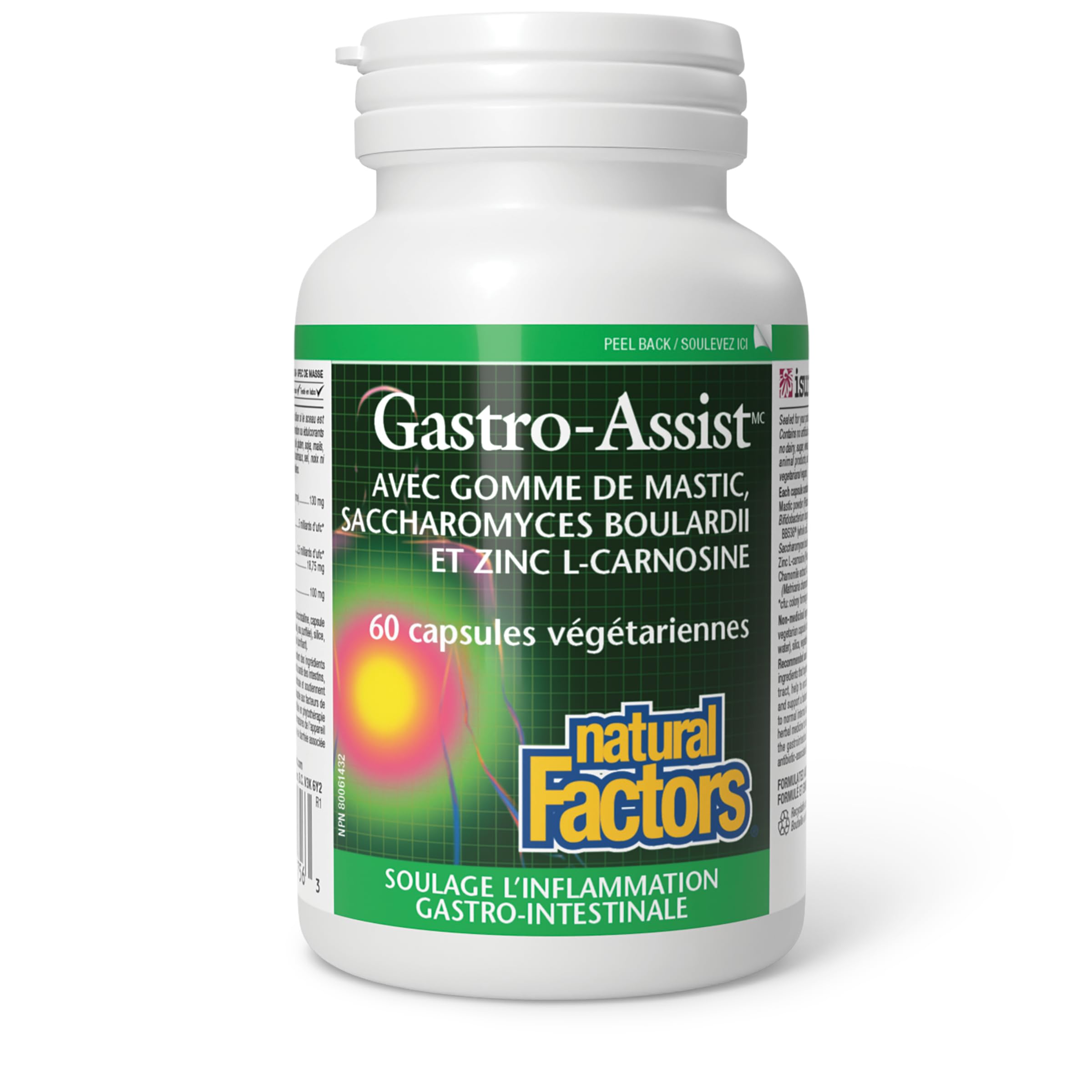 Natural Factors Gastro-Assist cápsulas claras para uso diario