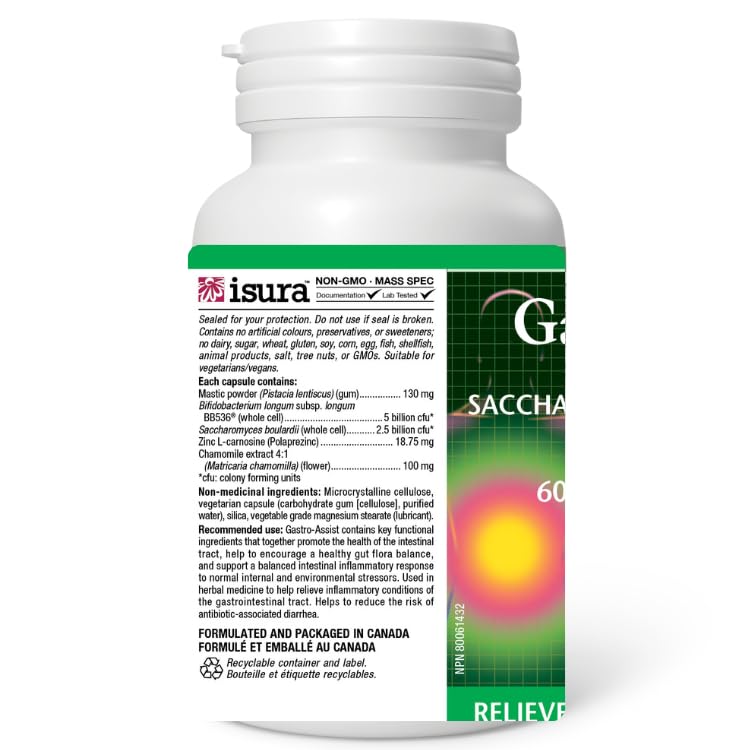 Natural Factors Gastro-Assist goma-mastic suplemento digestivo