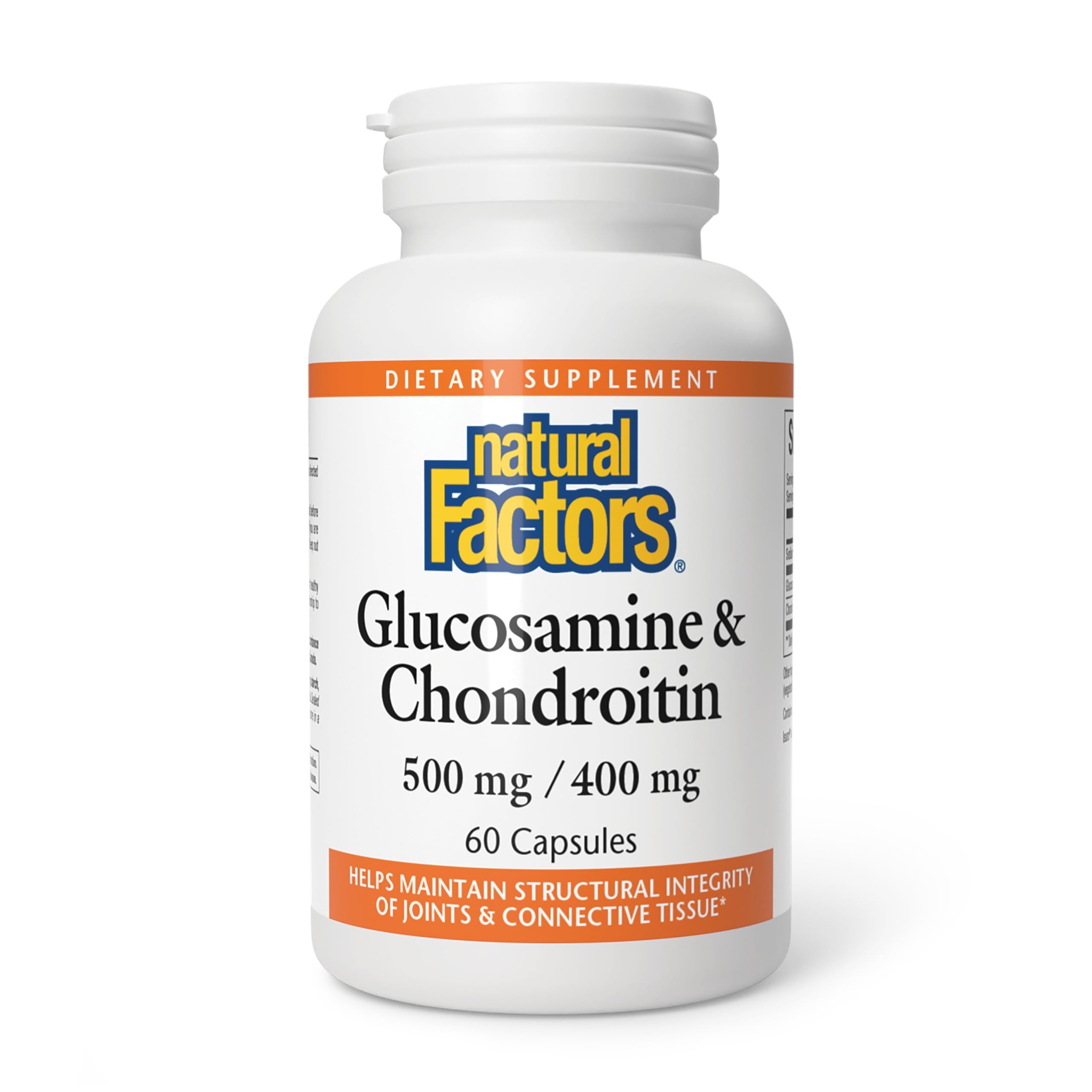 Natural Factors Glucosamina y Condroitina, cápsulas, posible apoyo a la movilidad diaria
