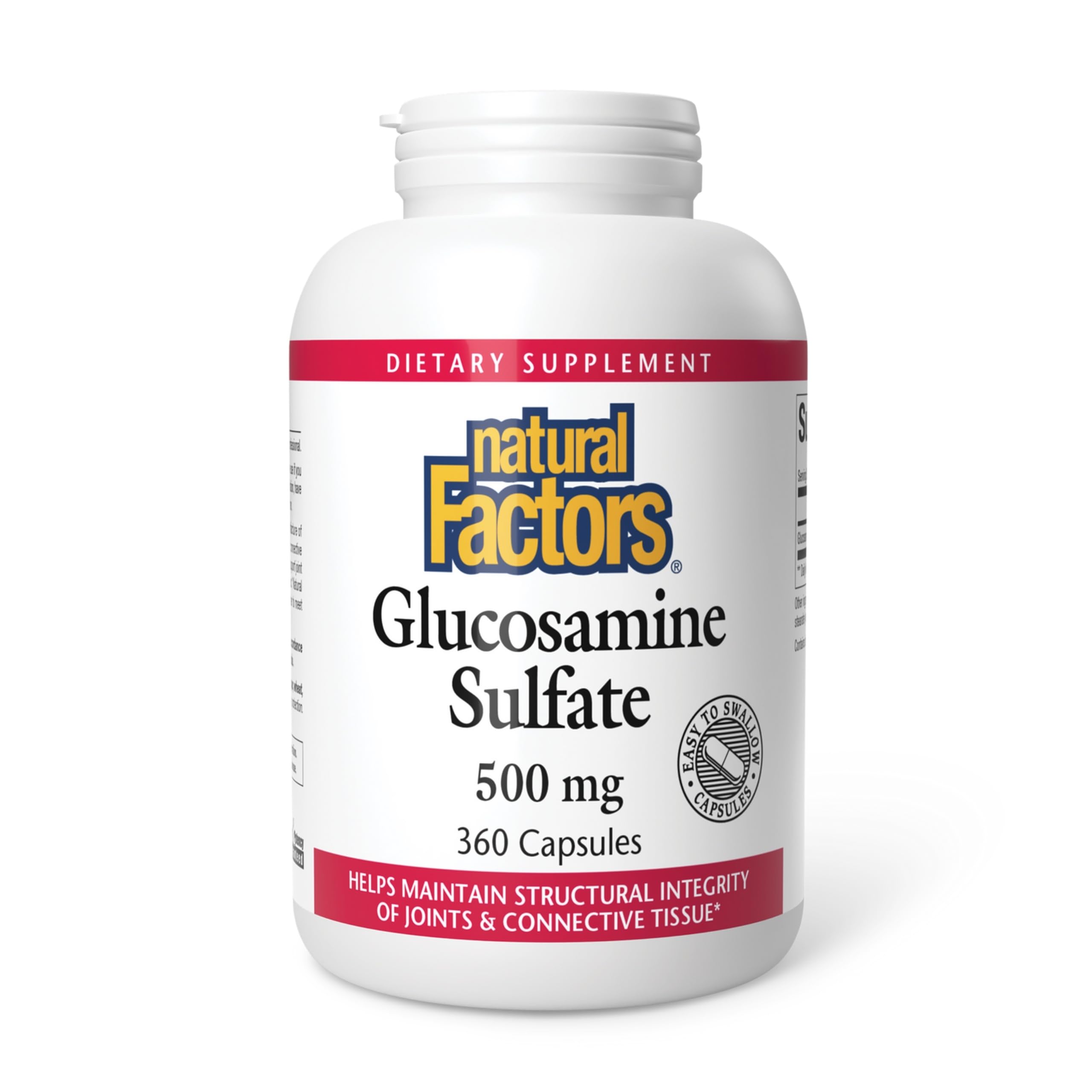 Natural Factors Glucosamina Sulfato: cápsulas para apoyar movilidad y confort diario.