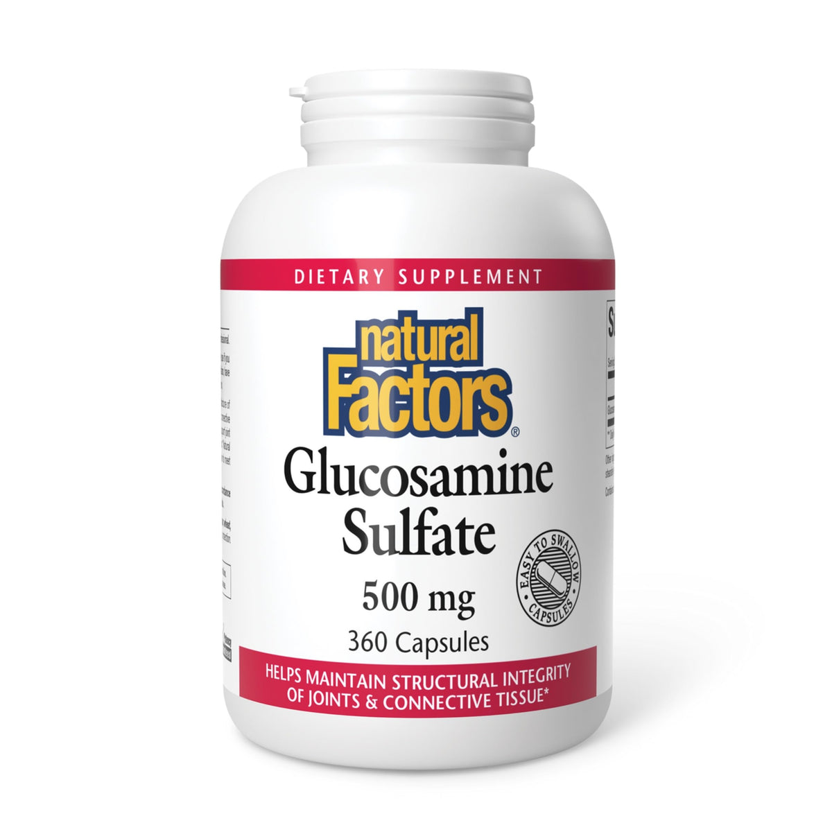 Natural Factors Glucosamina Sulfato: cápsulas para apoyar movilidad y confort diario.