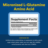 Natural Factors glutamina micronizada frasco con cápsulas para absorción mejorada