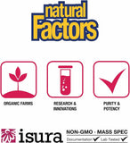 Natural Factors GrapeSeedRich: primer-plano-polifenoles, apoyo a la protección celular.