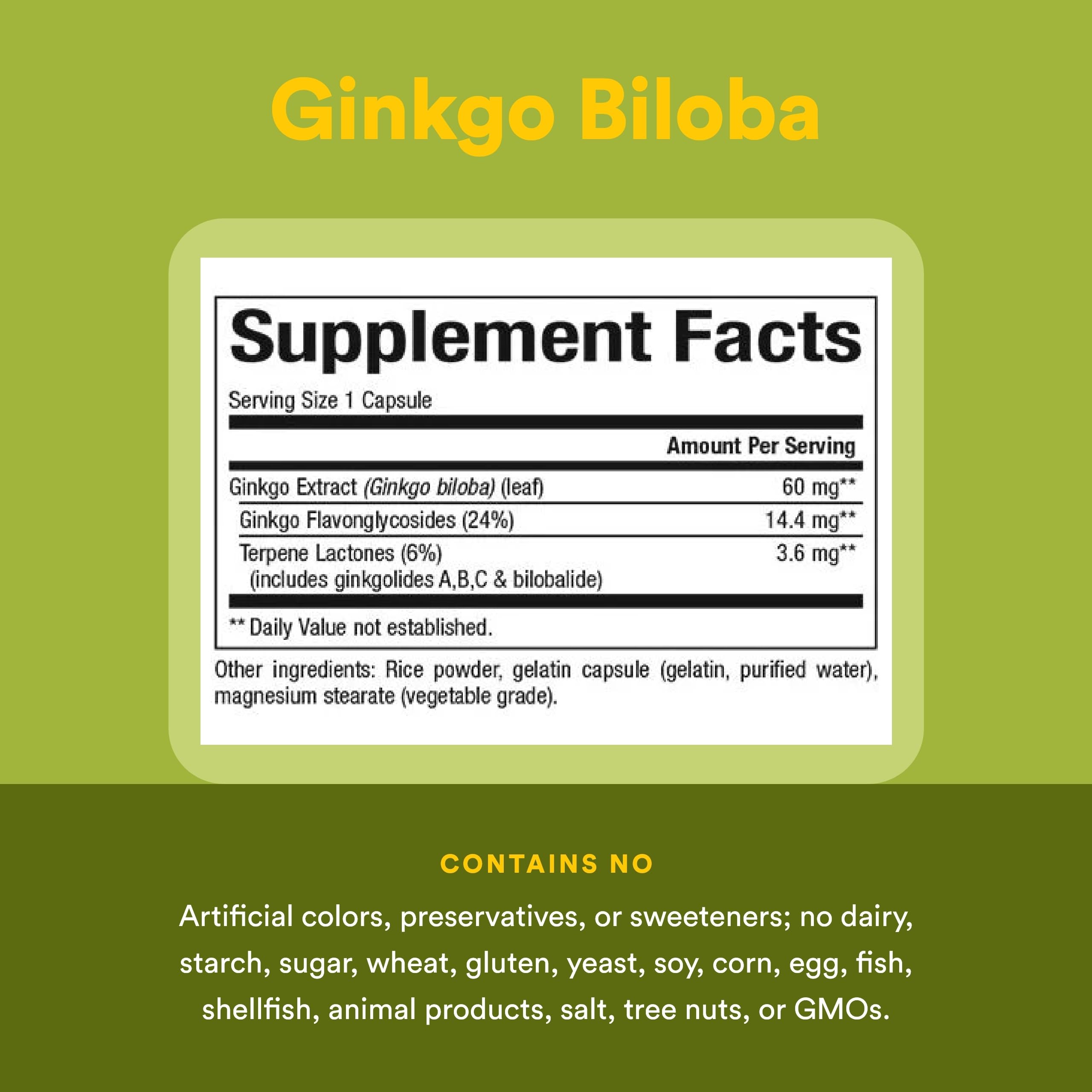 Manos sosteniendo la botella de HerbalFactors Ginkgo Biloba para uso diario.