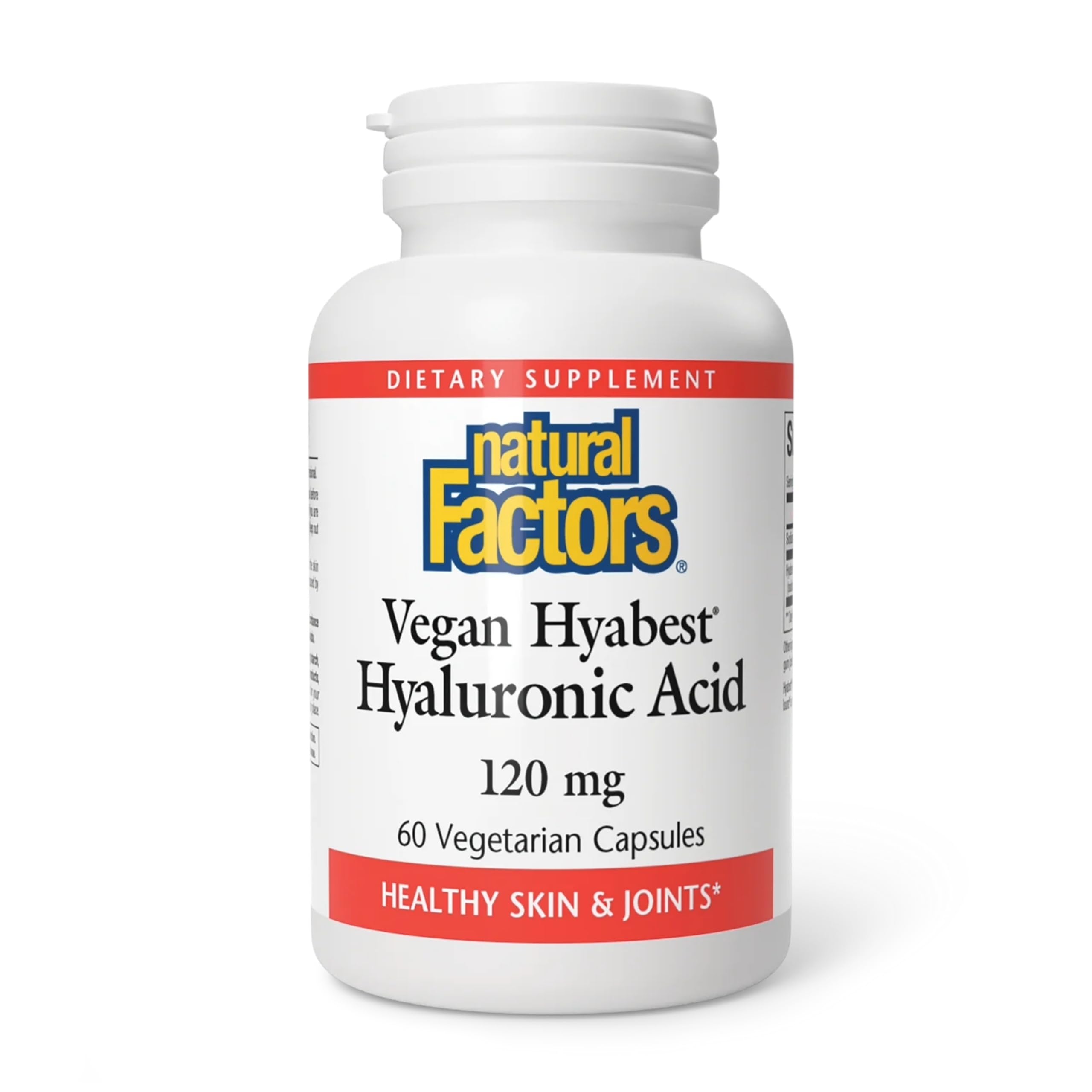 Natural Factors Hyabest hialuronico capsulas vegetarianas para hidratacion de la piel
