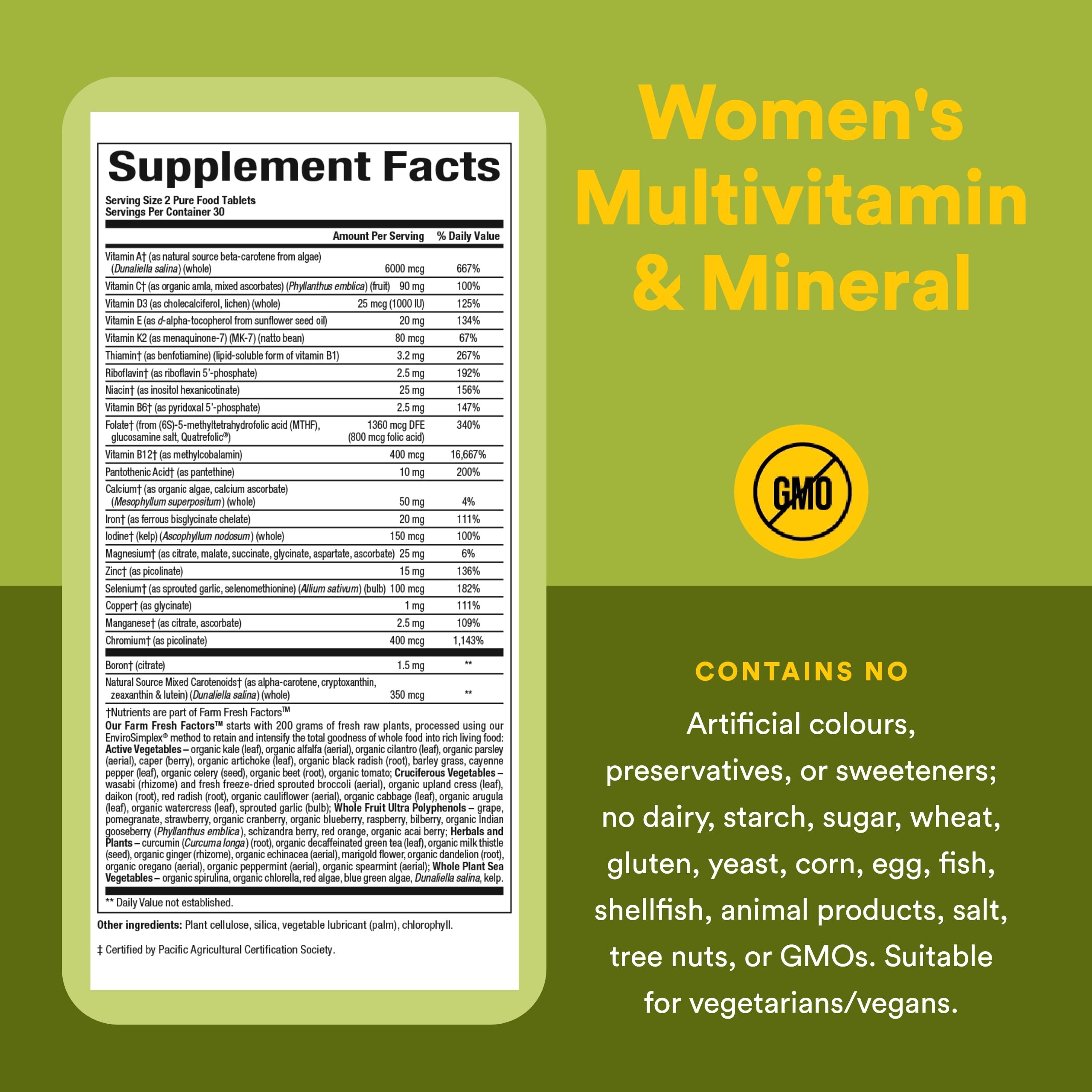 Natural Factors Whole Earth & Sea, vitamina C vegetal procedente de amla.