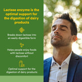 Natural Factors Lactasa Enzyme caja: envase de 60 cápsulas para uso diario