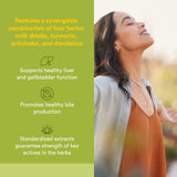 Natural Factors Liv-Gall Cleanse envase 90 cápsulas: opción conveniente para uso constante.