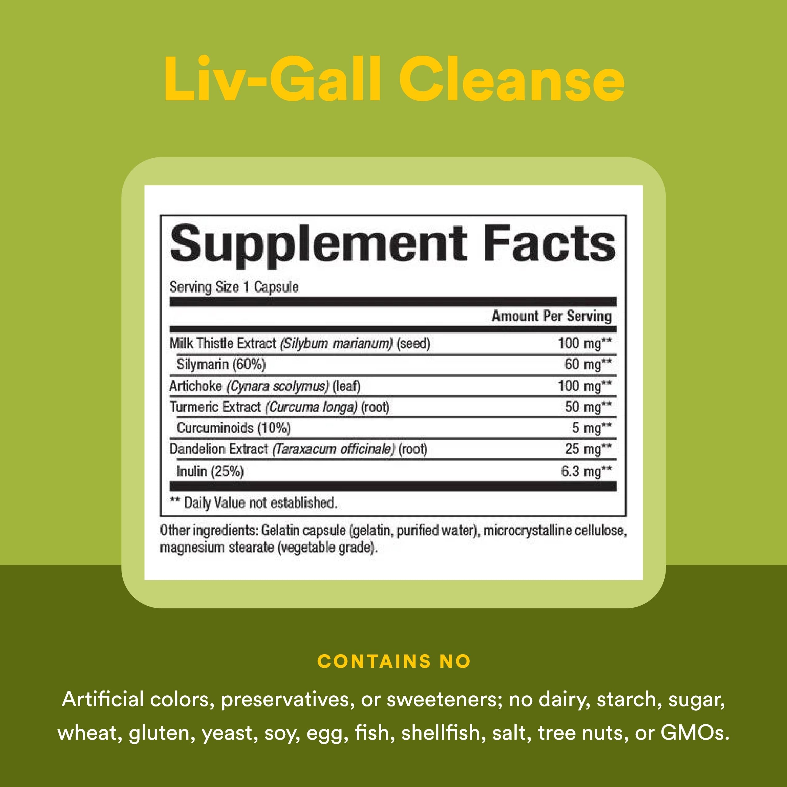 Natural Factors Liv-Gall Cleanse mezcla de hierbas clave: apoyo potencial a la función biliar.