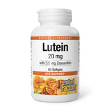 Natural Factors Luteína 20 mg en botella, apoyo visual potencial.