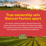 Natural Factors MacaRich certificado orgánico y no transgénico para consumo responsable