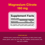Natural Factors Magnesium Citrato: etiqueta clara y libres de alérgenos.