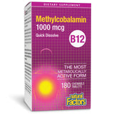 Natural Factors Metilcobalamina 1000 mcg: caja para consumo diario.