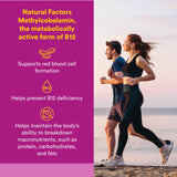 Natural Factors Metilcobalamina 1000 mcg: tabletas masticables fáciles de tomar.