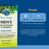 Natural Factors multivitamínico para hombres, etiqueta frontal, información clara de ingredientes.