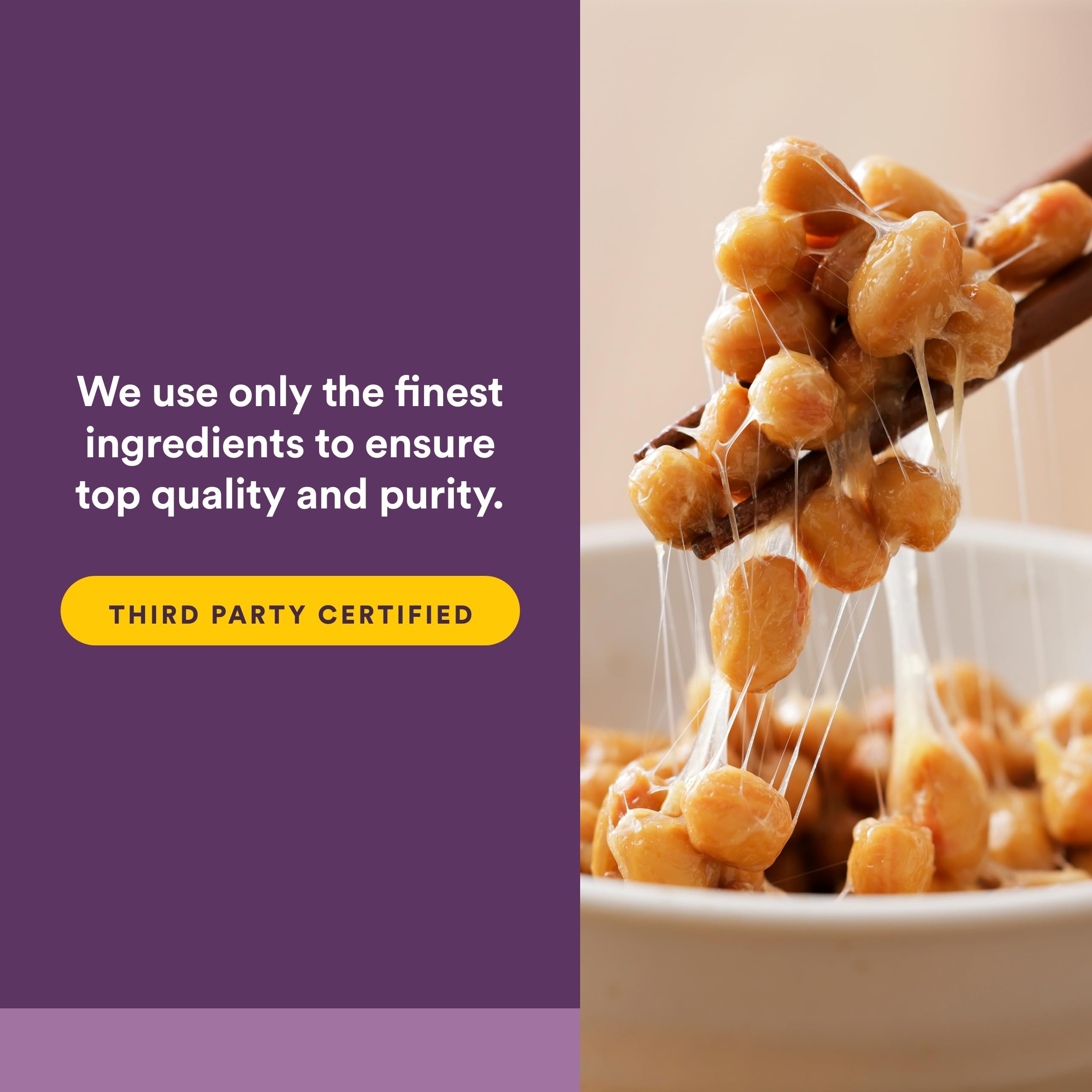 Natural Factors Nattokinase: proceso de fermentación suave para actividad estable