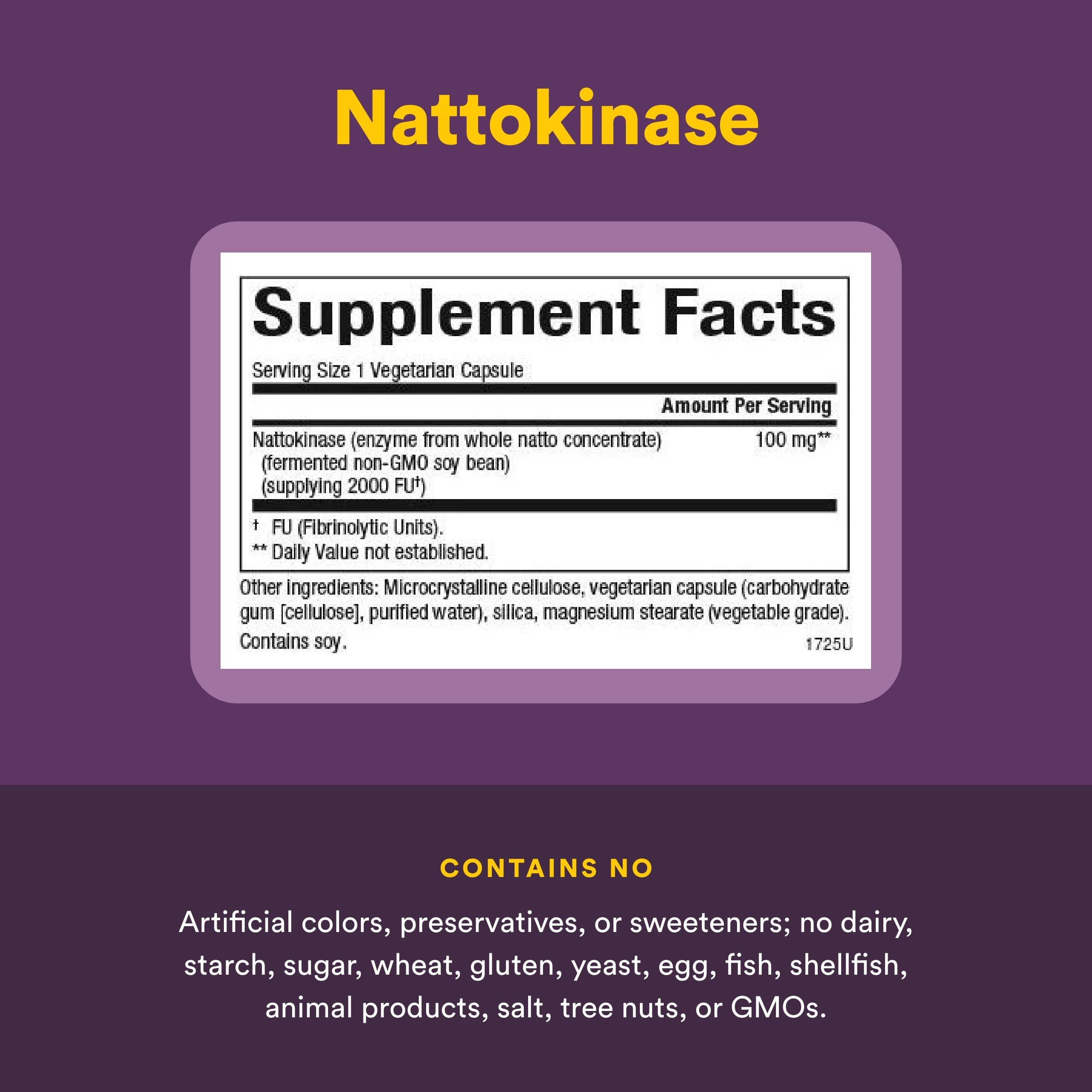 Natural Factors Nattokinase: origen orgánico certificado para menor impacto ambiental