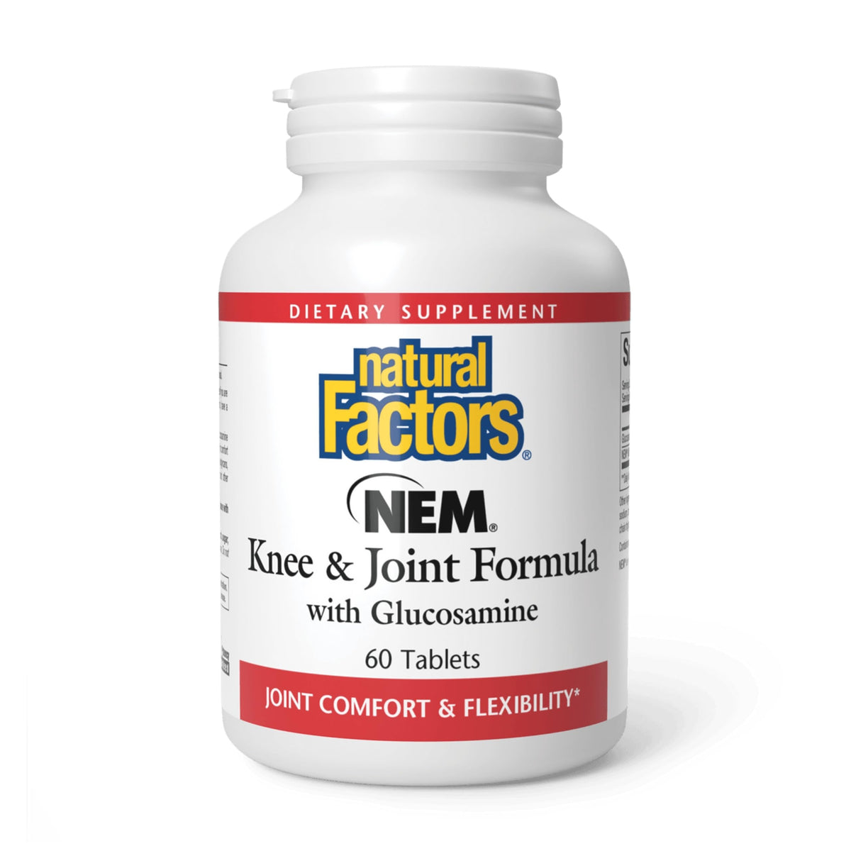 Natural Factors NEM Knee & Joint cápsula para movilidad diaria.