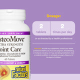 Natural Factors OsteoMove dos tabletas para uso diario recomendado