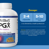 Natural Factors PGX Ultra Matrix etiqueta del producto, información clara.