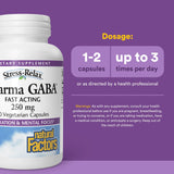 Natural Factors Pharma GABA etiqueta frontal con información clara