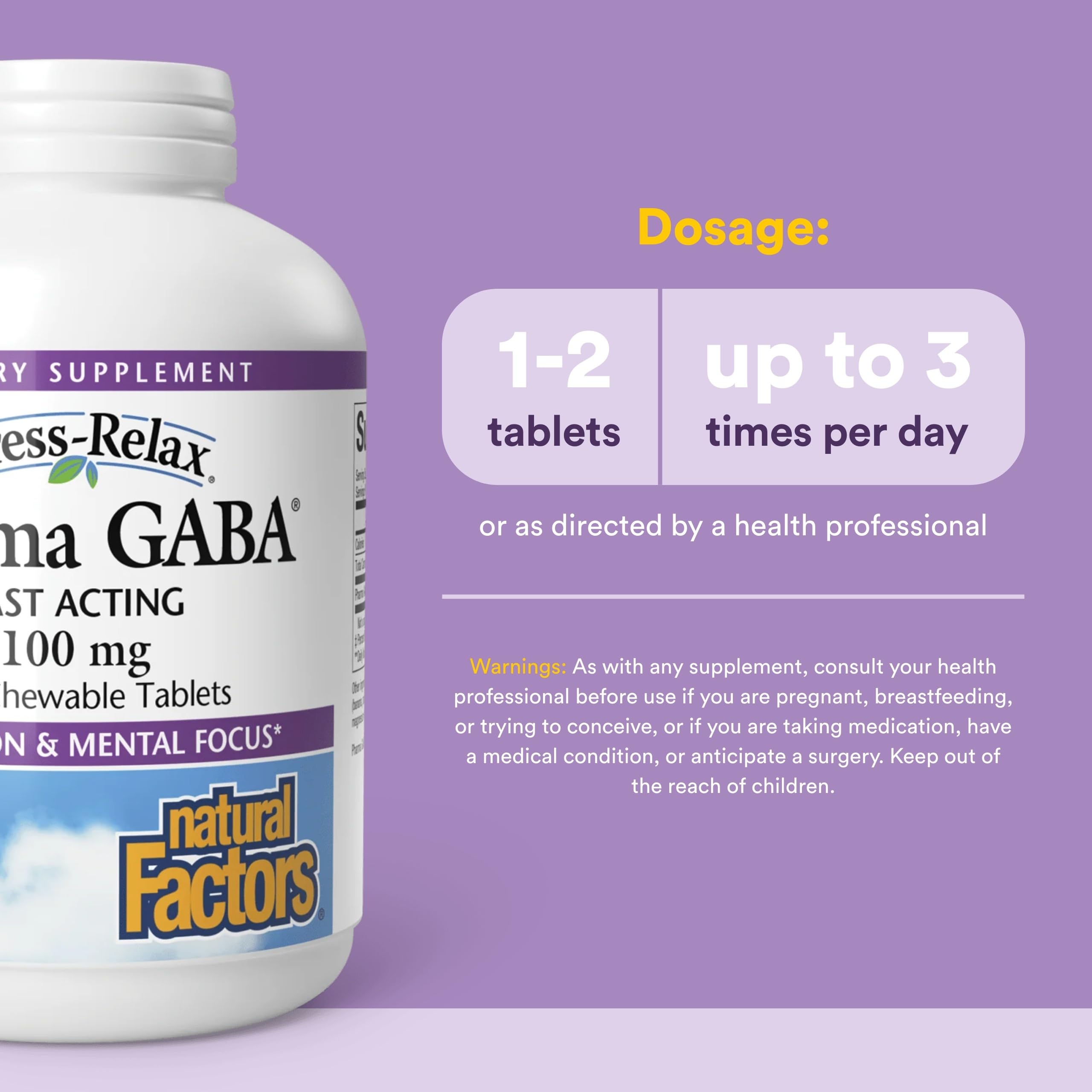 Natural Factors Pharma GABA: visión de sueño profundo y descanso.