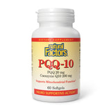 Natural Factors PQQ-10: botella de cápsulas para apoyar energía diaria