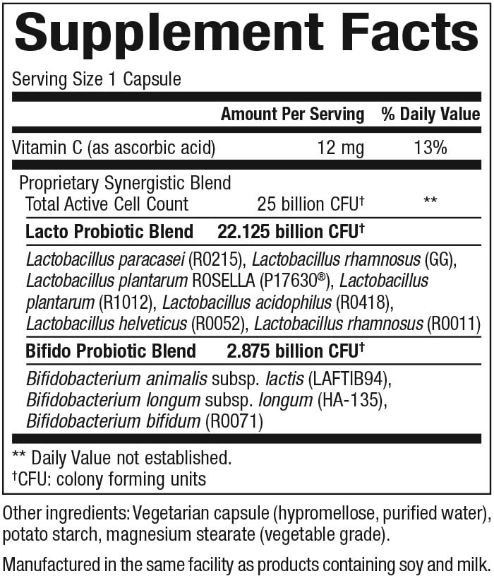 Natural Factors Probiotico, empaque de cápsulas vegetarianas para uso diario y bienestar general.