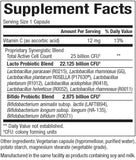 Natural Factors Probiotico, empaque de cápsulas vegetarianas para uso diario y bienestar general.