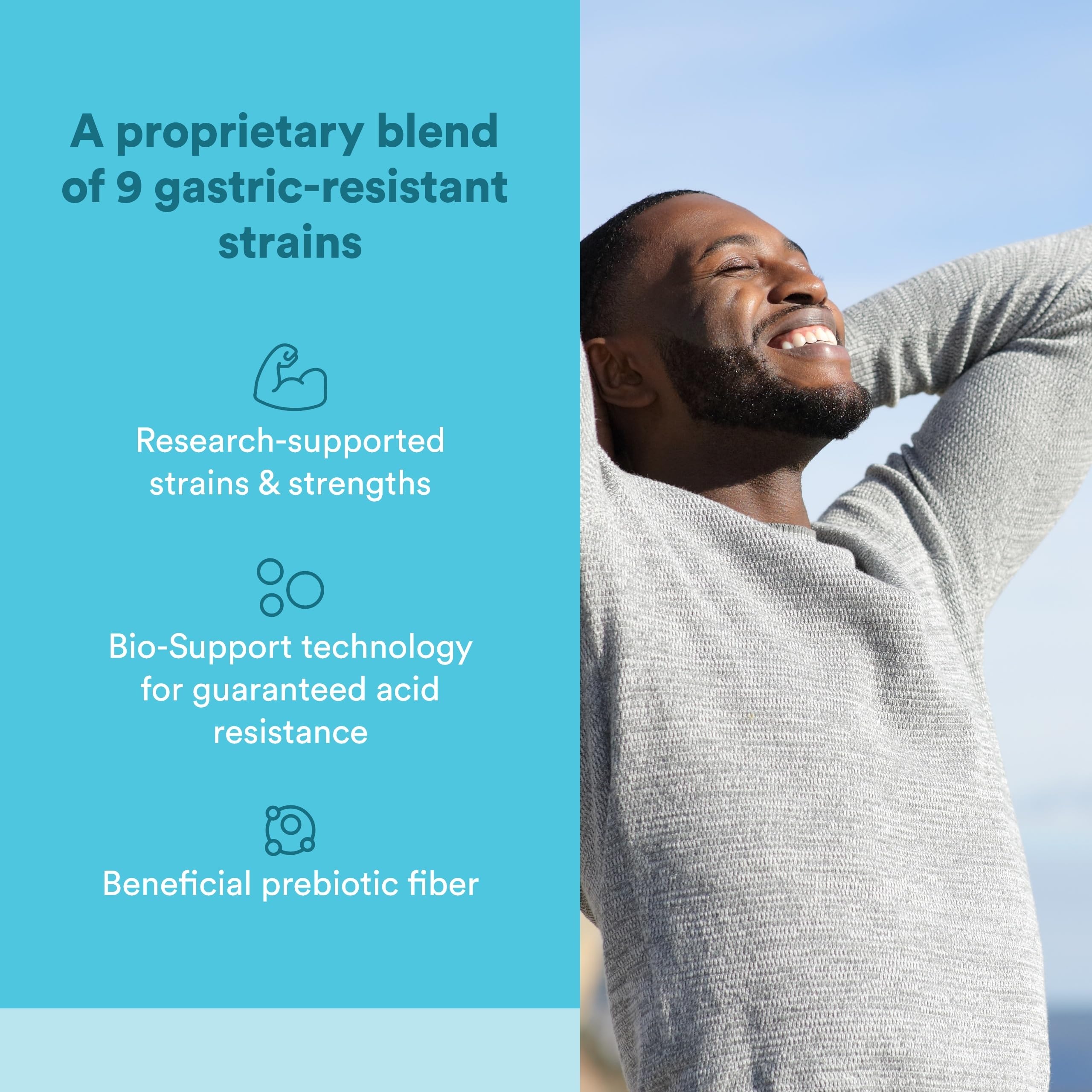 Natural Factors probiótico con fibra prebiótica cápsulas para equilibrio intestinal