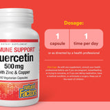 Natural Factors quercetina zinc cobre minerales clave para la salud celular