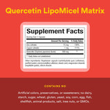 Natural Factors quercetina zinc cobre ingredientes libres de lacteos