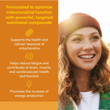 Natural Factors RegenerLife con CoQ10 para apoyo mitocondrial diario.