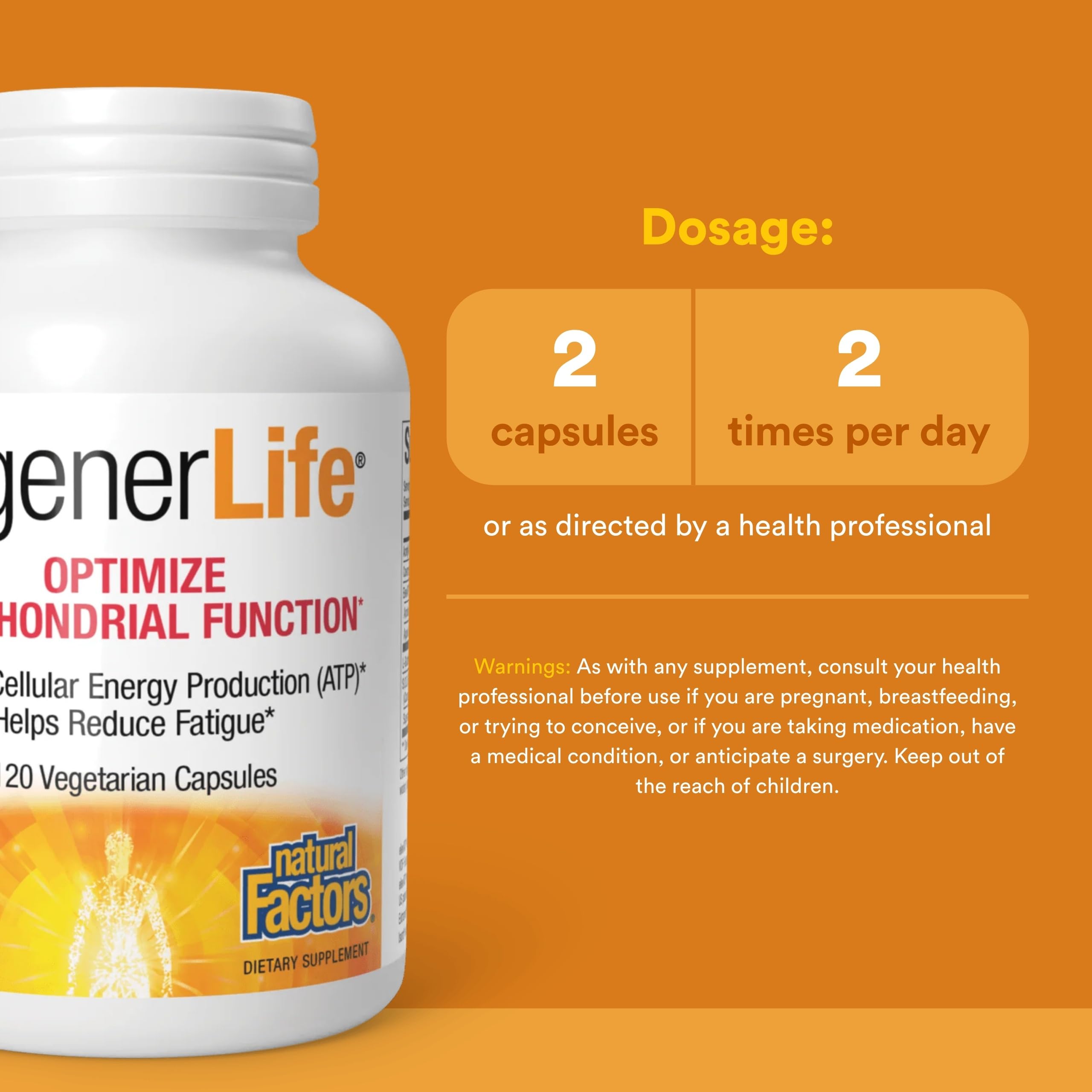 Natural Factors RegenerLife: ácido R-lipoico para energía interior.