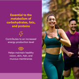 Natural Factors Riboflavina tabletas para metabolismo y energía
