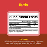 Natural Factors Rutin 250 mg, cápsulas en dosis diaria, uso cómodo y estable.