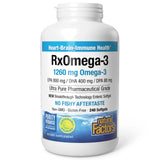RxOmega-3 Natural Factors: cápsulas gel suaves para uso diario y soporte general.