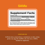 Natural Factors SAMe 200 mg, recubierto enterico, mejor absorción potencial