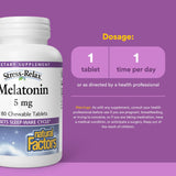 Natural Factors Stress-Relax Melatonin tabletas masticables sabor menta