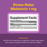 Natural Factors Stress-Relax Melatonina sabor menta, agradable para tomar antes de acostarte.