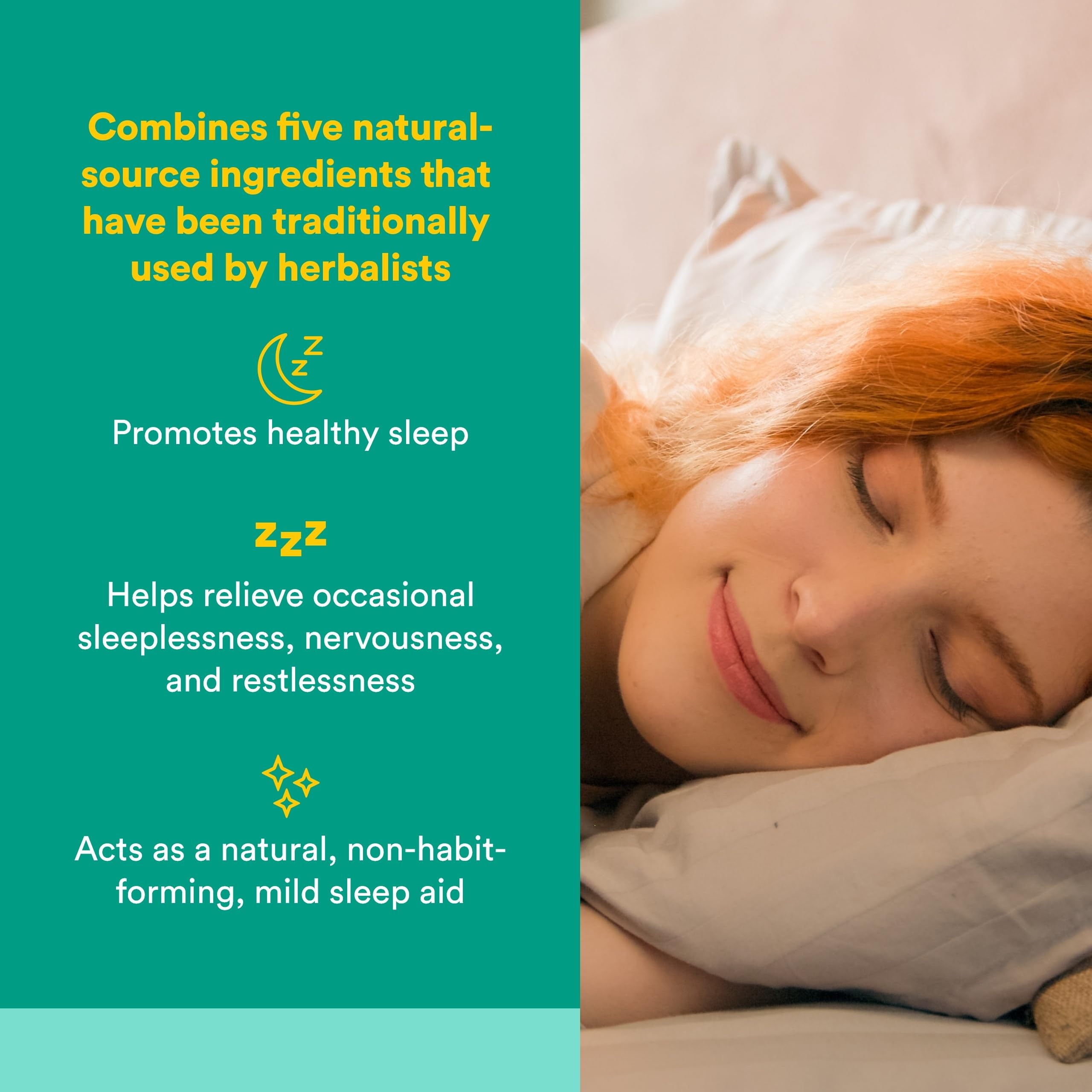 Etiqueta de Natural Factors Stress-Relax que sugiere sueño profundo