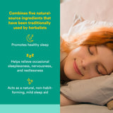 Etiqueta de Natural Factors Stress-Relax que sugiere sueño profundo