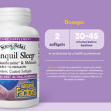 Natural Factors Stress-Relax Sueño Tranquilo, cápsulas: liberación suave para un sueño constante.